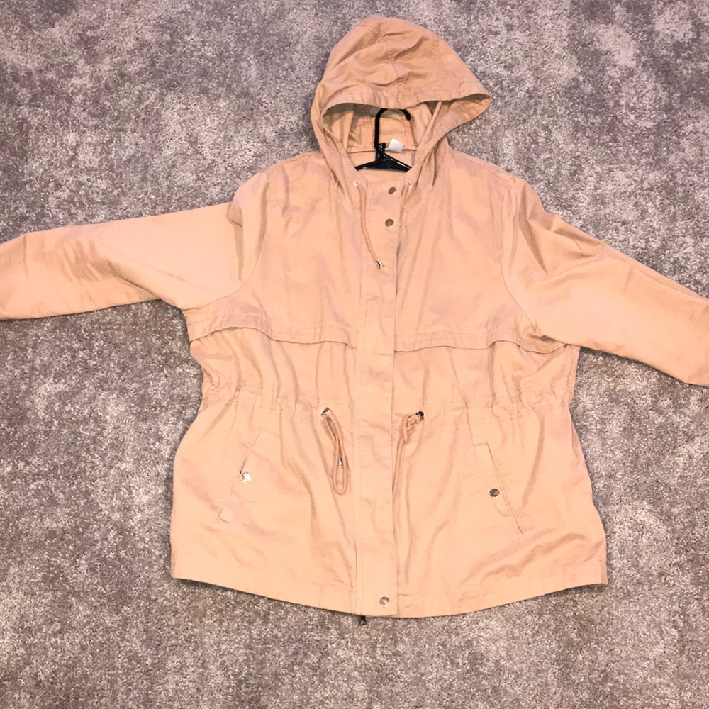 H & M rose gold military jacket